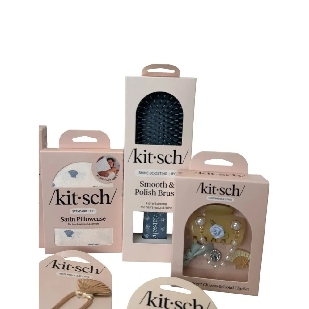 Lot of 21 Kitsch Hair Care Products Clips Satin pillowcase & More  All New NWT